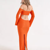 DASHIEL LONG DRESS - TIGER