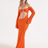 DASHIEL LONG DRESS - TIGER