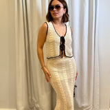 TOP VEST TIE FRONT