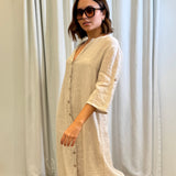 LINEN DRESS - NATURAL