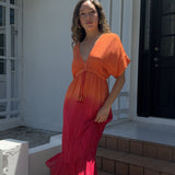 SUNSET BLUSH MAXI DRESS