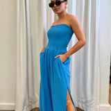 STRAPLESS JUMPER - SKY BLUE