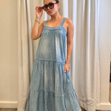 MAXI DRESS - BLUE WASH