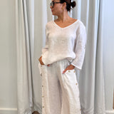 LINEN PANT - WHITE